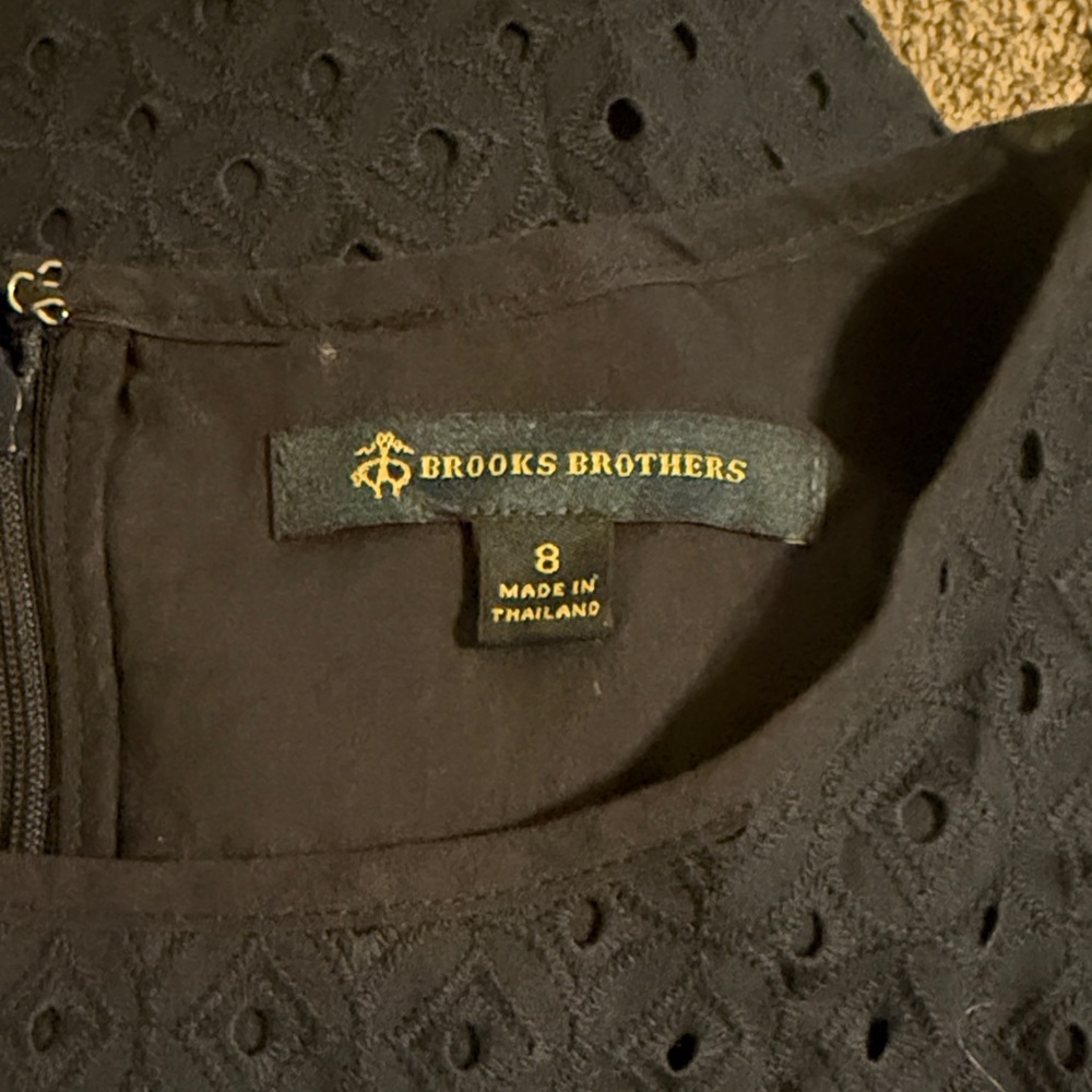 Brooks Brothers Midnight Eyelet Dress